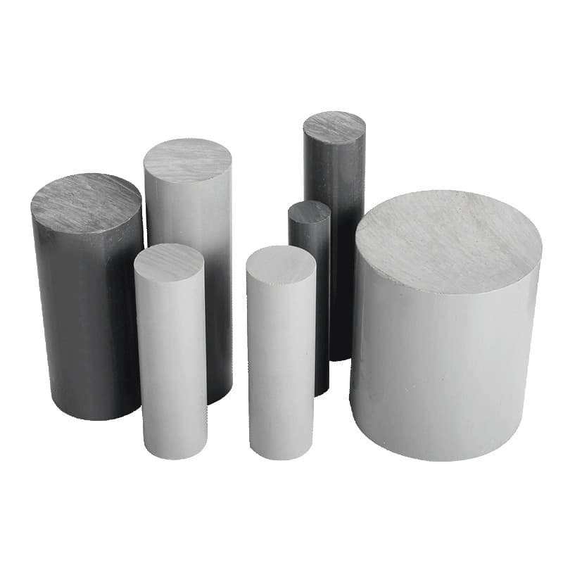 Gray CPVC Sheet, UPVC Sheet, Acid and Alkali Resistant Chlorinated Polyvinyl Chloride, Wear-Resistant Light Gray CPVC Rod