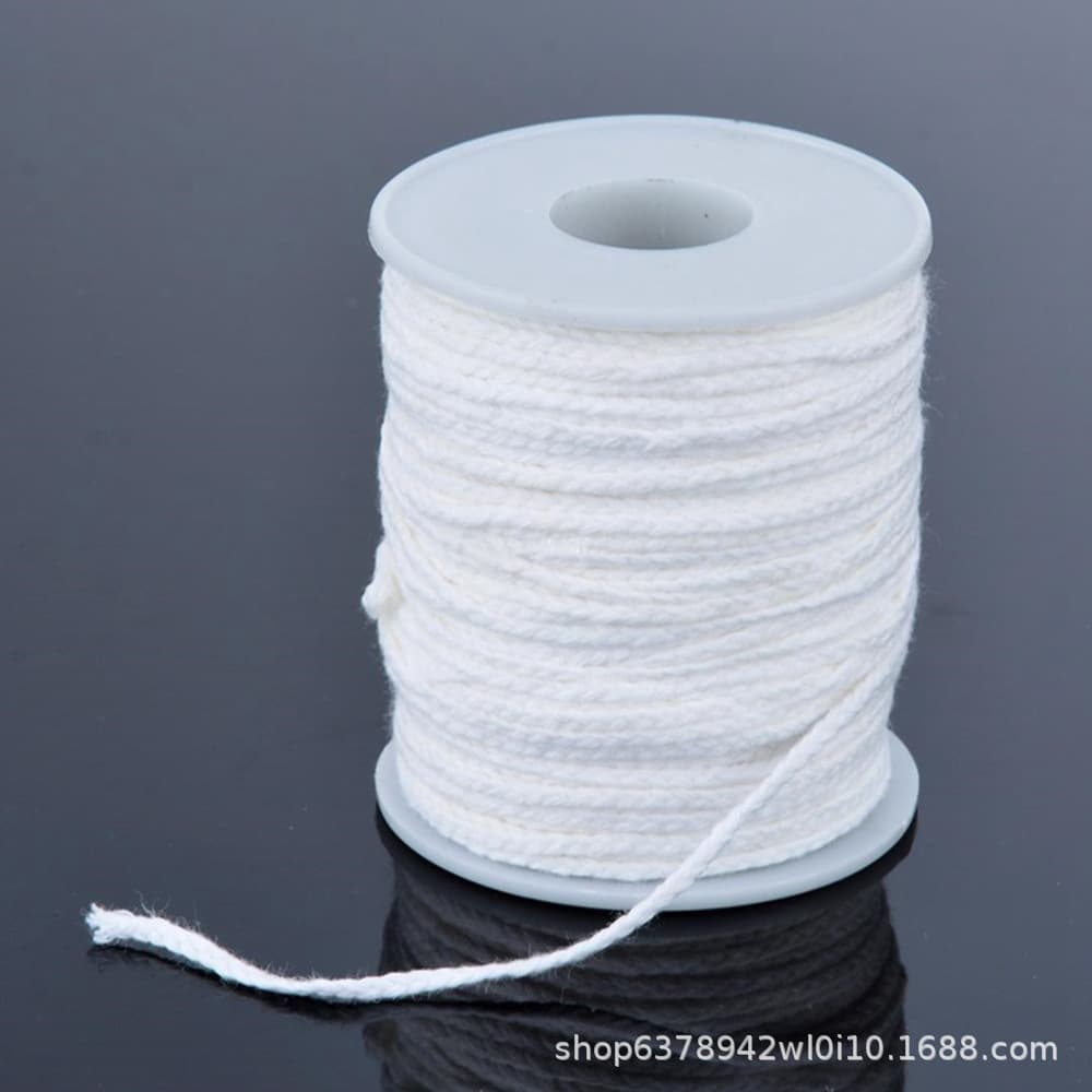 61 Yards Cotton Woven Candle Wick DIY Handmade Candle Making 24 Strand Wick Thread Home Daily Use Aromatherapy Tools