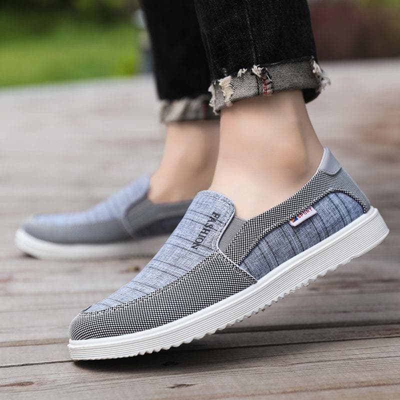 Autumn Men's Korean Trend Casual Shoes, Versatile Slip-On Loafers, Canvas Shoes for Men, Old Beijing Cloth Shoes