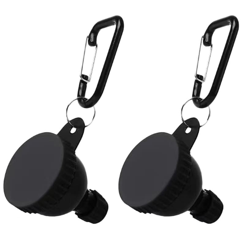 Mini protein powder container, new portable carabiner powder box with funnel, sports fitness grenade powder box, 50ML.