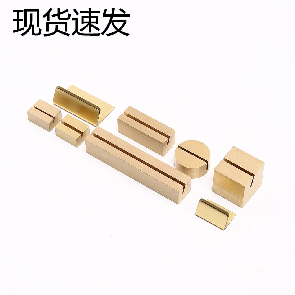 Brass Card Stand Display Holder Tag Clip Price Stand Brass Business Card Stand Desktop Table Card Holder Photo Clip with Base