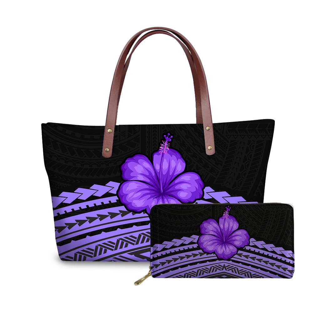 Canvas tote bag, stylish street style women's bag, retro European and American style, long wallet set, ordering from one piece.