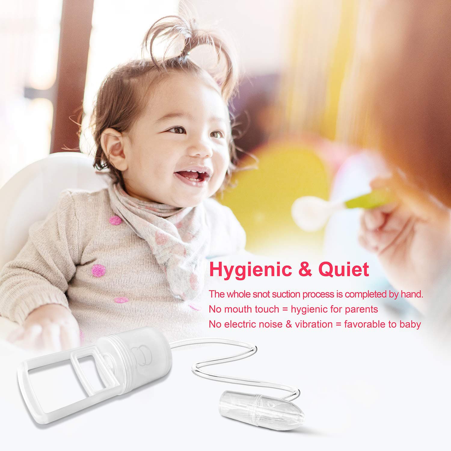 Vietnam's Popular Original Manual Negative Pressure Nasal Aspirator for Infants, Newborn Children's Nasal Congestion Relief Tool