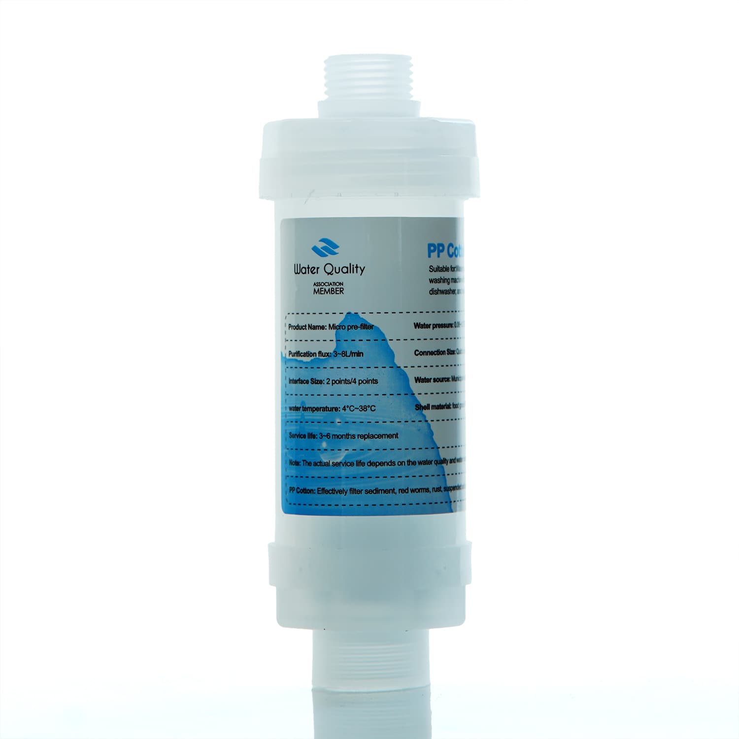 Fragrance filter (English label) for washing machine, water purifier, water heater, pre-filter, toilet, shower head, and shower unit