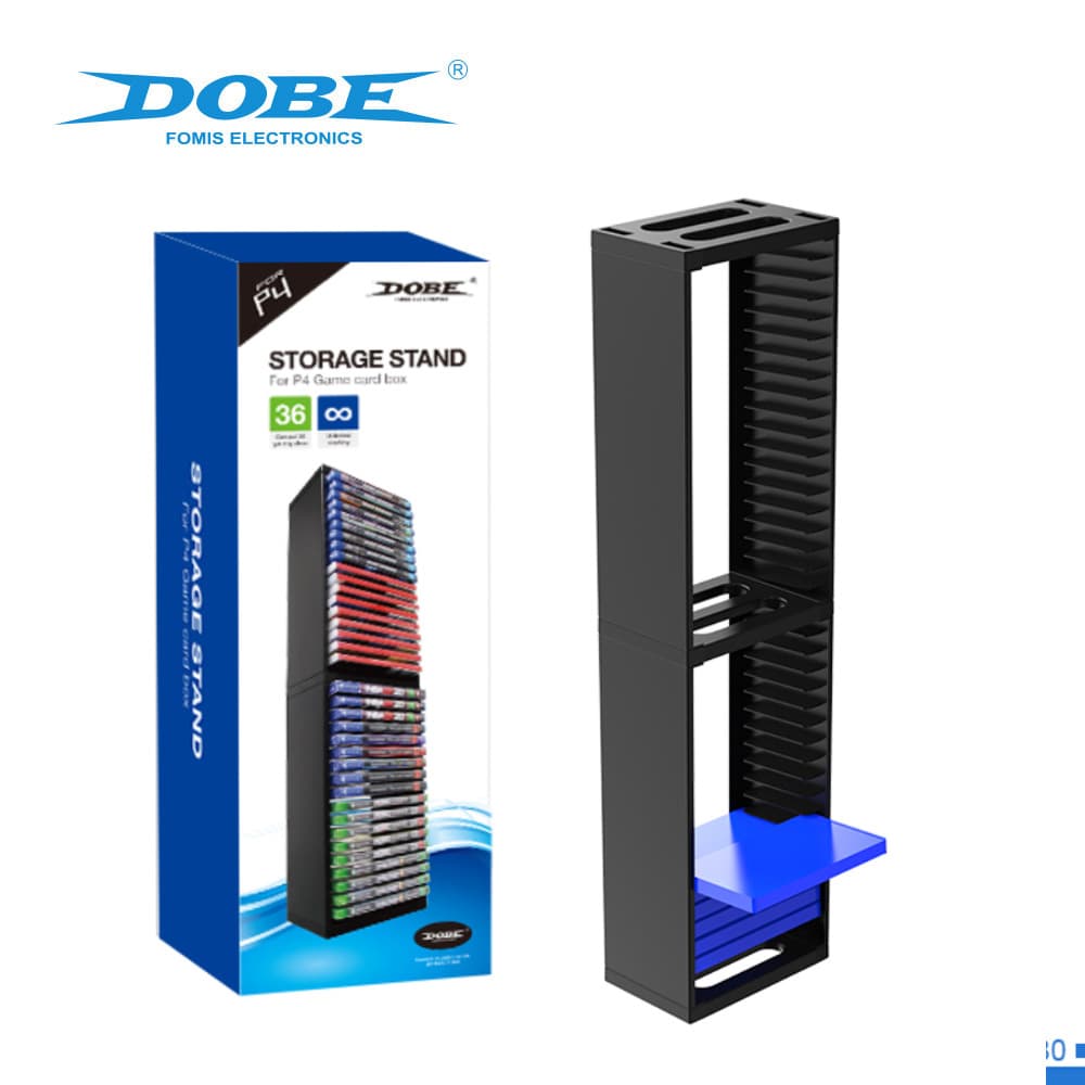 Dobe Is Suitable for Ps4 Switch Xbox Game Disc Storage Rack 18-Disc/36-Disc Double-Layer Disc Box