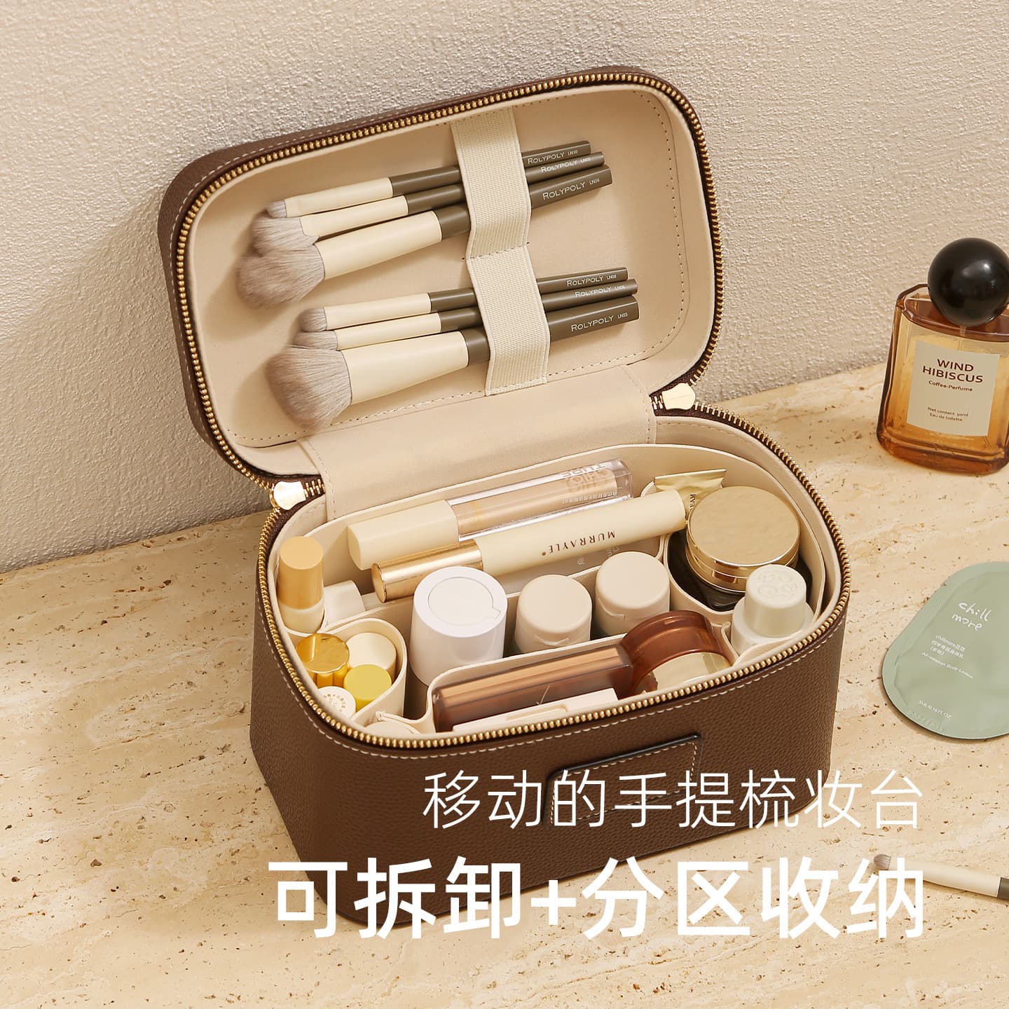 Cosmetic Bag Women Portable Large Capacity Makeup Organizer Outdoor Travel Business Cosmetic Case Professional Makeup Artist