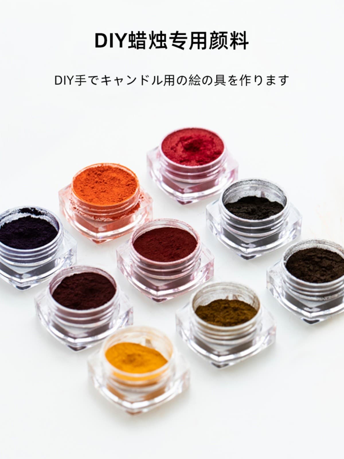 DIY Scented Candle Pigment Powder Dye, Craft Wax Tablets, Easy-to-Apply Coloring Powder, 1 Gram Pack, 9 Colors Per Set