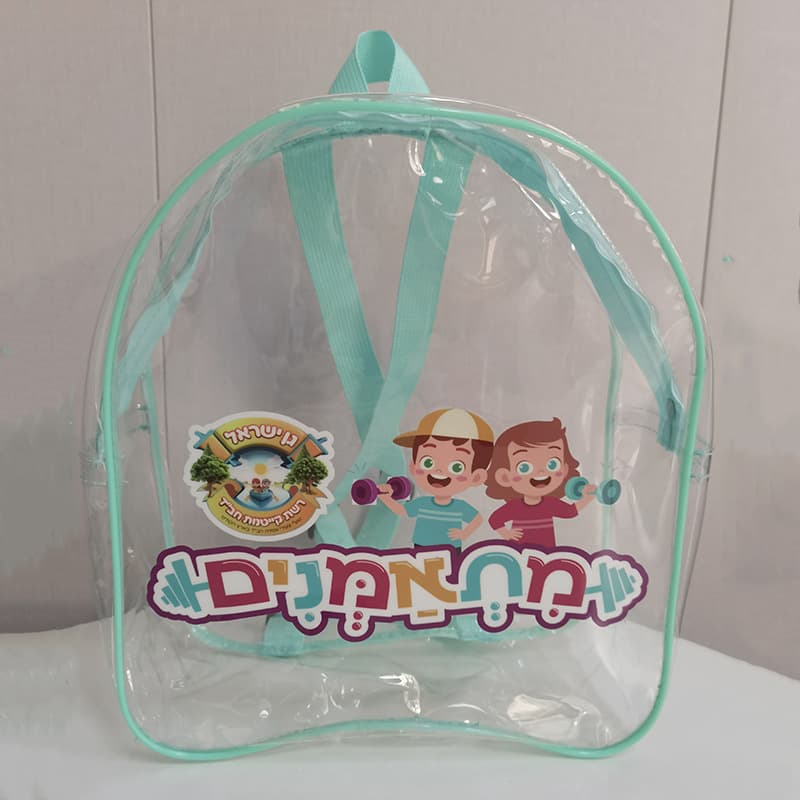 Customized Children's Day Gift Toy Snack Storage PVC Children's Backpack Backpack Transparent Backpack Transparent School Bag
