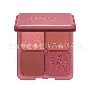 Cross-border Exclusive Huda Beauty Blush Filter 4-Color Matte Soft Focus Eyeshadow and Highlighter Palette