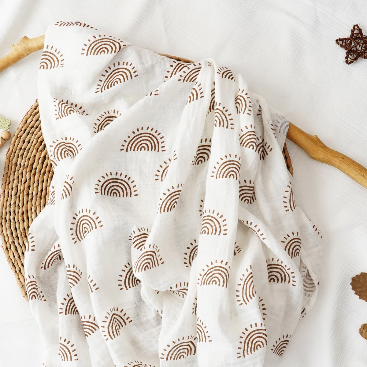 Kangobaby Newborn Baby Swaddle Blanket Muslin Cotton Gauze Bath Towel Wrap