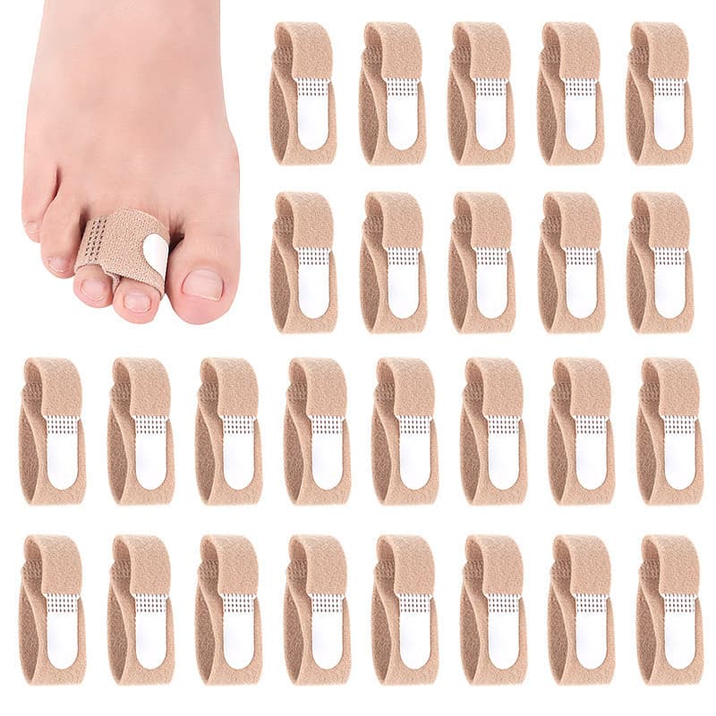Toe separator, toe bandage, overlapping bandages, bandages for bunions, middle toe stretcher for men and women.