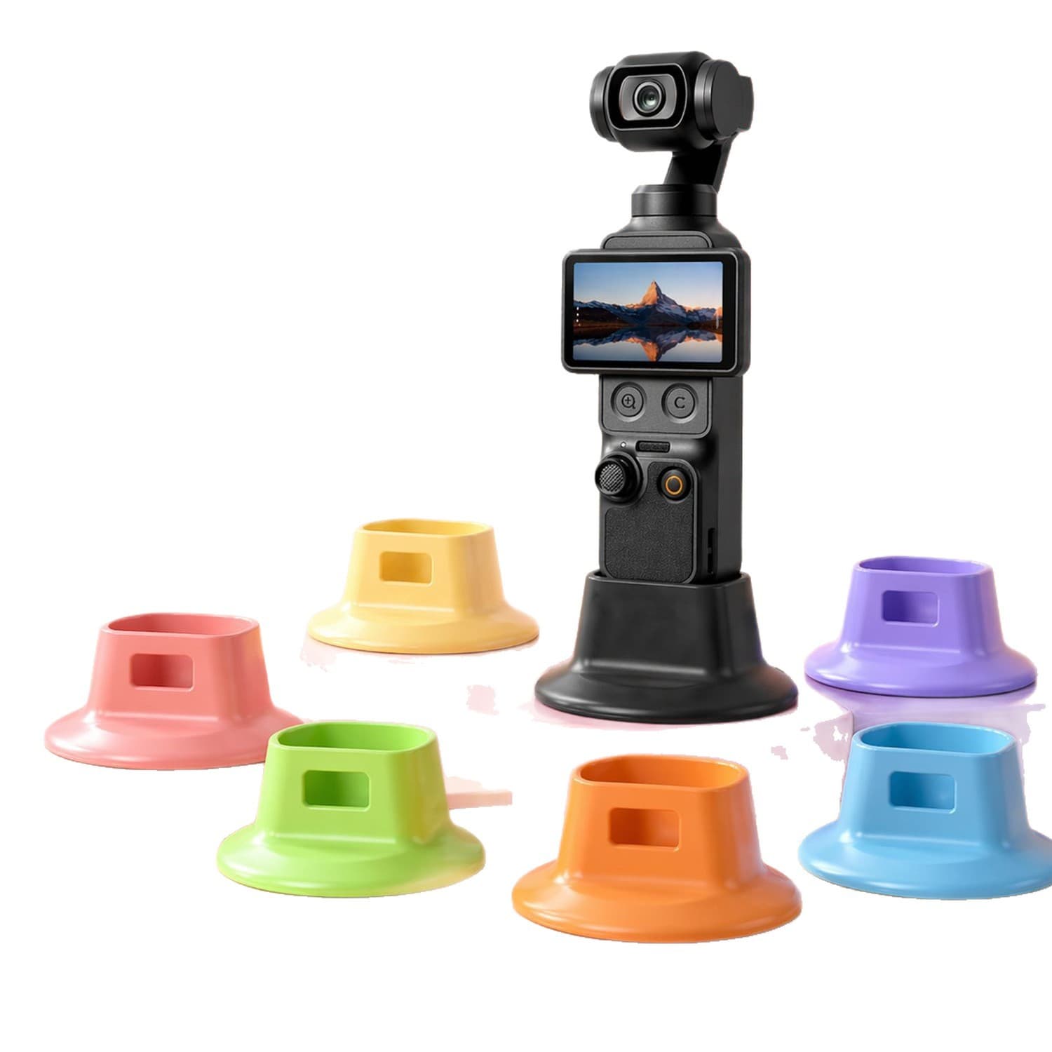 Compatible with DJI Osmo Pocket 4 Car Mount Base Camera Split Base Desktop Fixed Anti-Slip Stand Accessory