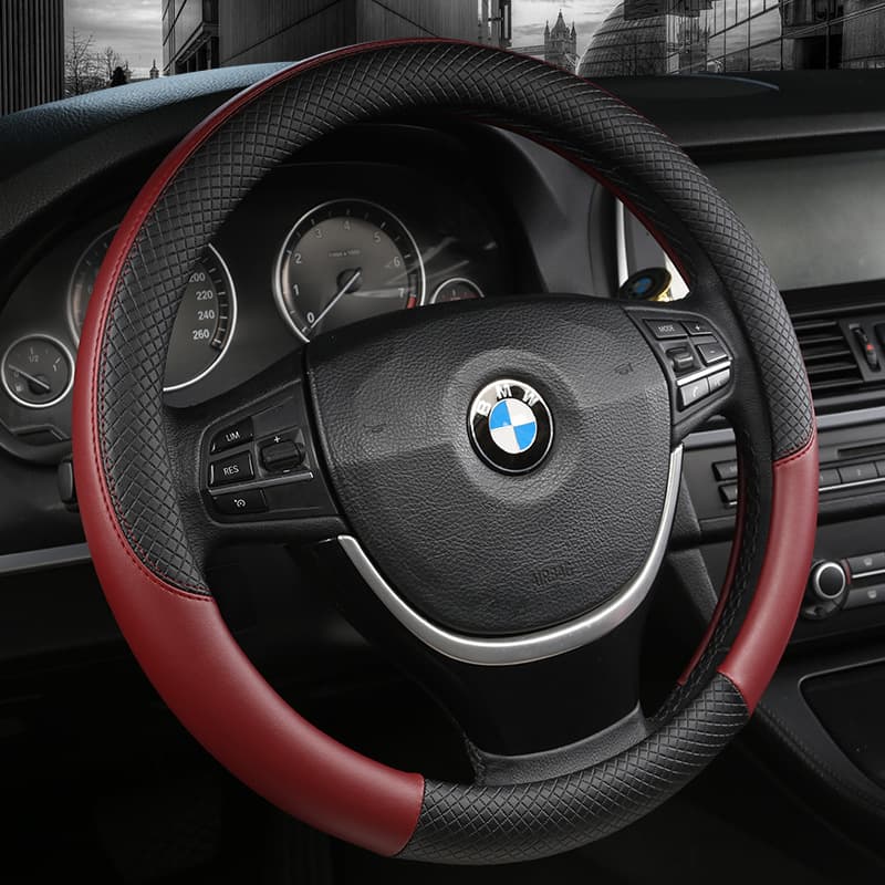 Summer new cross-border foreign trade four-season universal steering wheel cover for men and women, non-slip leather car handle cover, comfortable