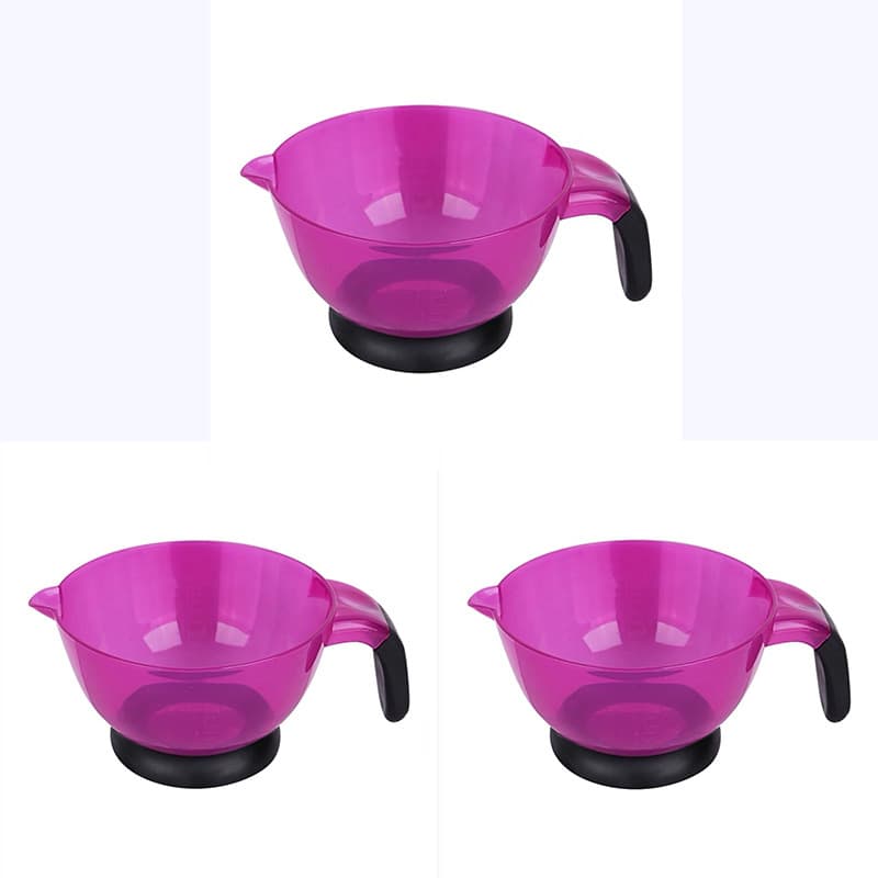 Hair Dye Bowl for Salon Hairdressing Color Mixing Bowl White Color Mixing Bowl Tool with Glitter