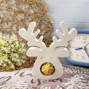 S0912 Moose Chocolate Ball Desktop Decoration Cement Plaster Mold DIY Silicone Mold