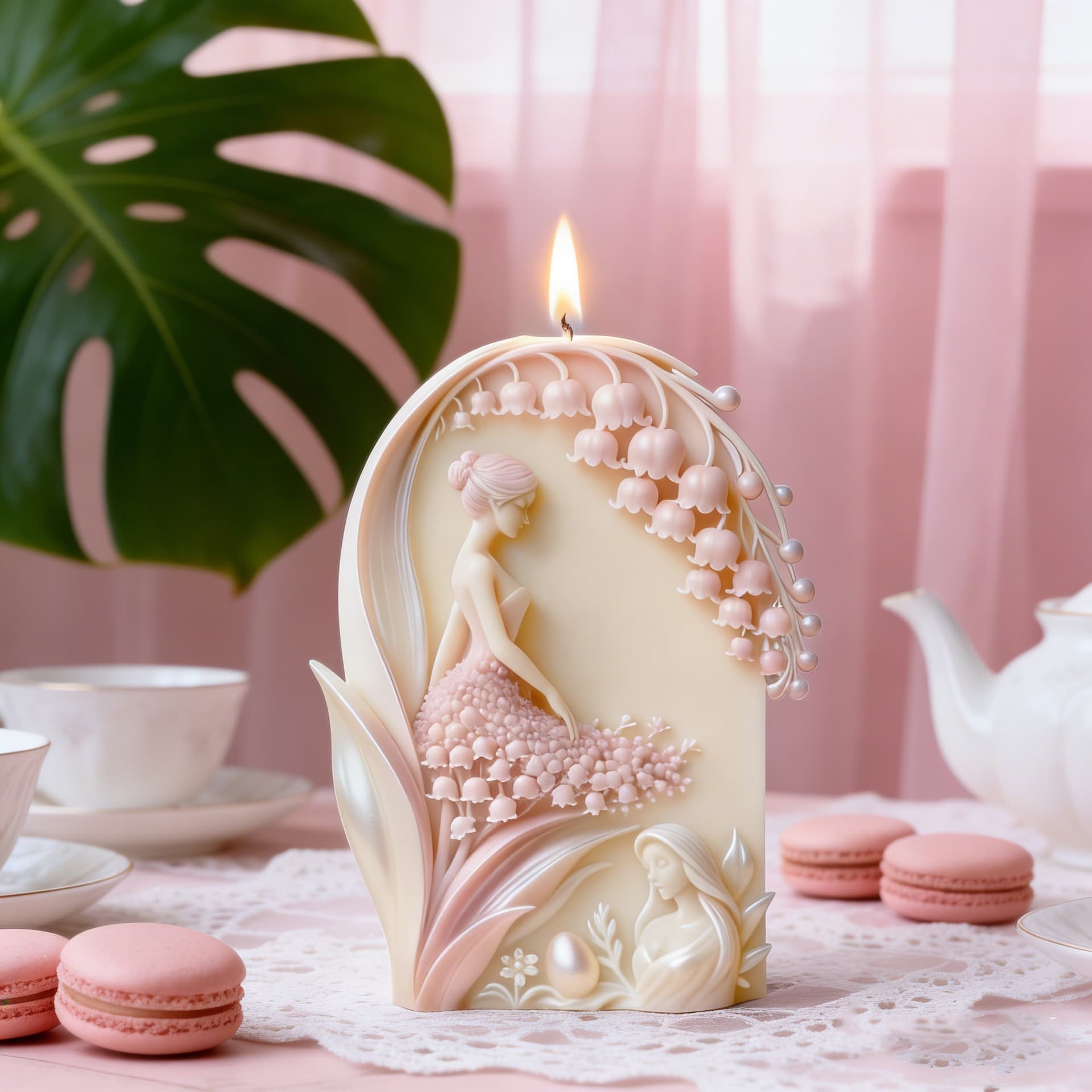Lily of the Valley Dreamy Aromatherapy Candle Fragrance Ornament Bedroom Gift Souvenir Silicone Mold DIY Handmade Wholesale
