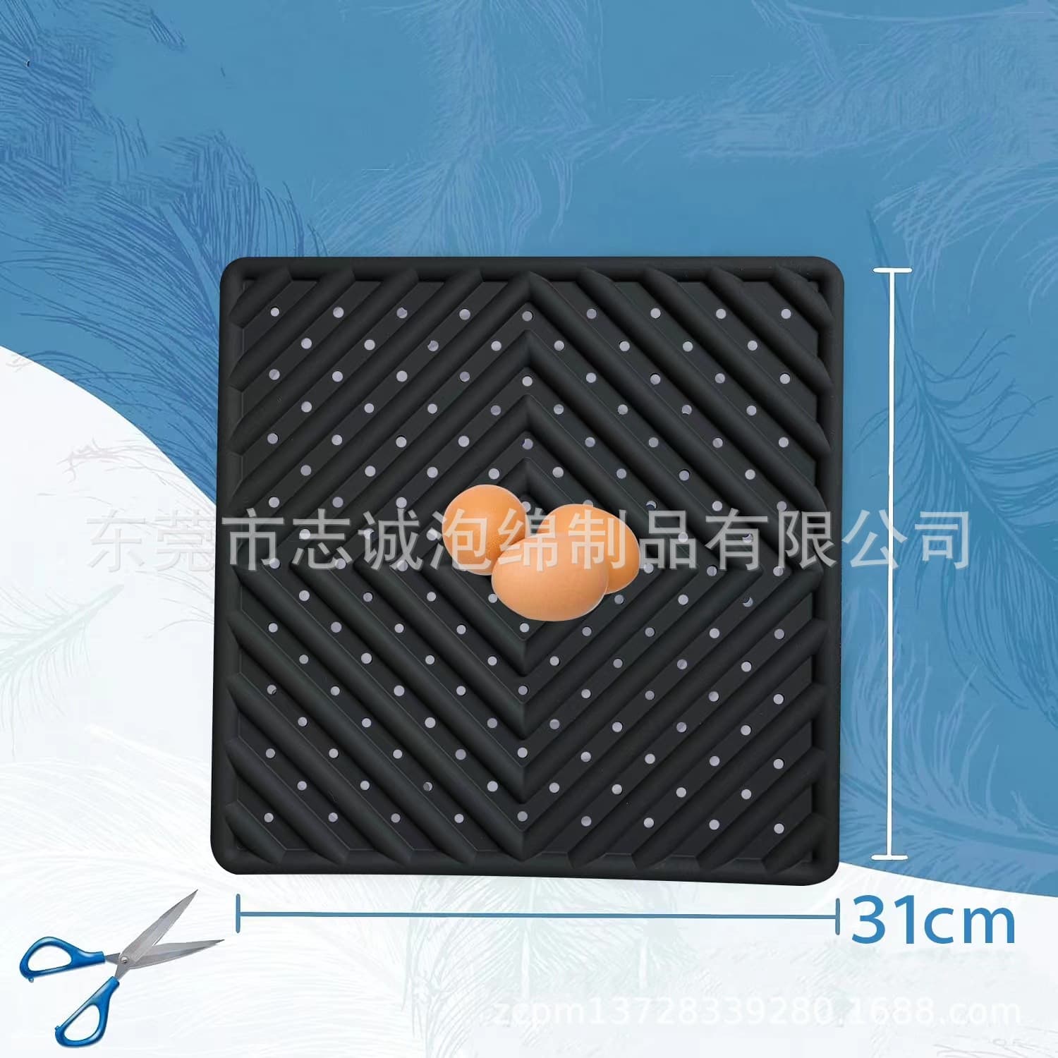 EVA Hot-Pressed Chicken Nesting Box, Chicken Coop Nesting Pad for Egg Laying, Anti-Fall Chicken Nest Mat, Chicken Nest Bedding