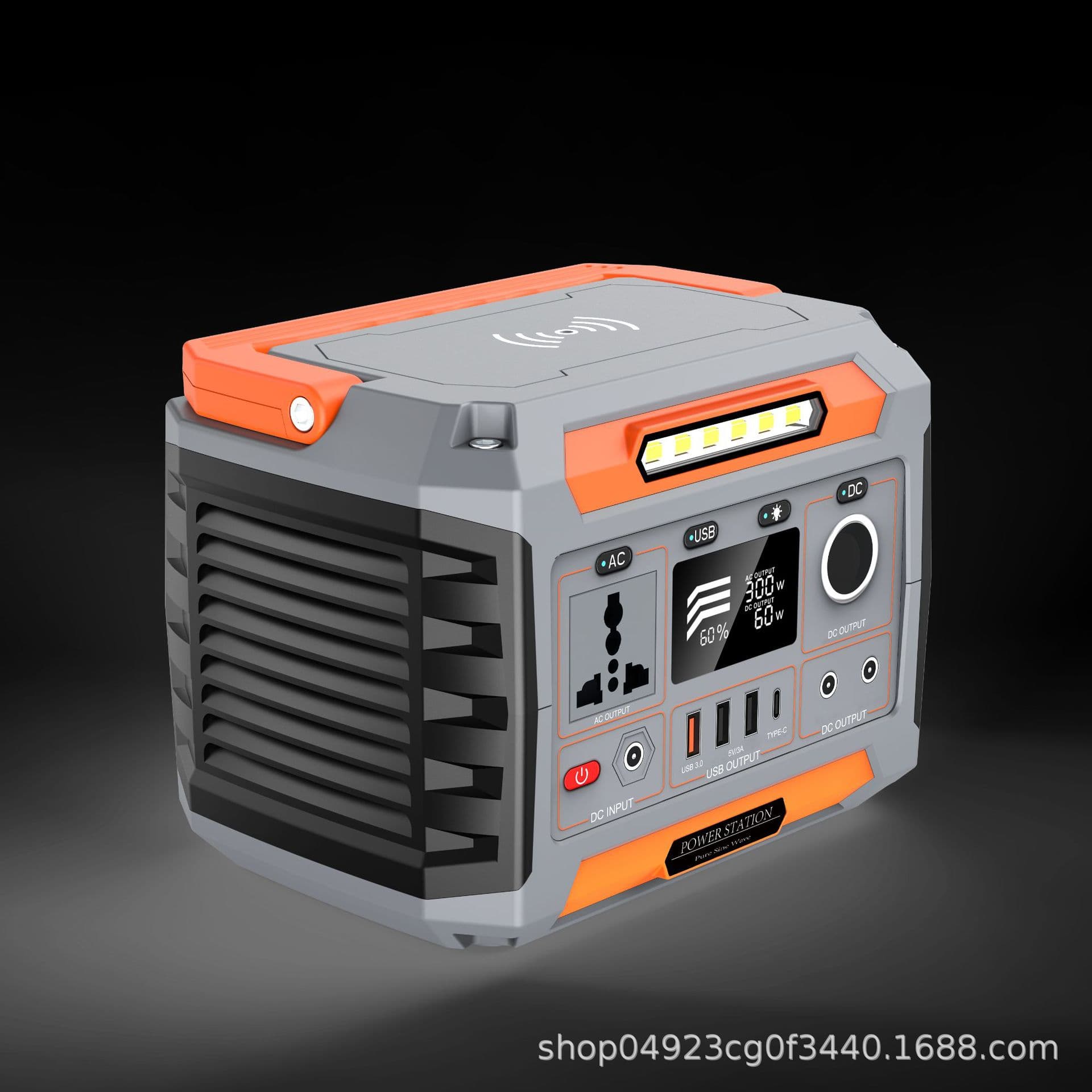 Outdoor Power Supply 500W Solar Portable Power Station 220V Inverter