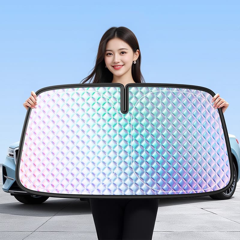 Car sunshade curtain, sun protection, heat insulation, sunshade, front windshield cover, car artifact, car blackout car curtain