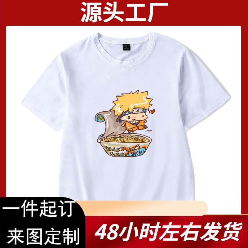 Harajuku Fire Ninja T-Shirt Street Shadow Men's Summer Fashion T-Shirt Casual Cartoon Printed Men's Top Funny T-Shirt
