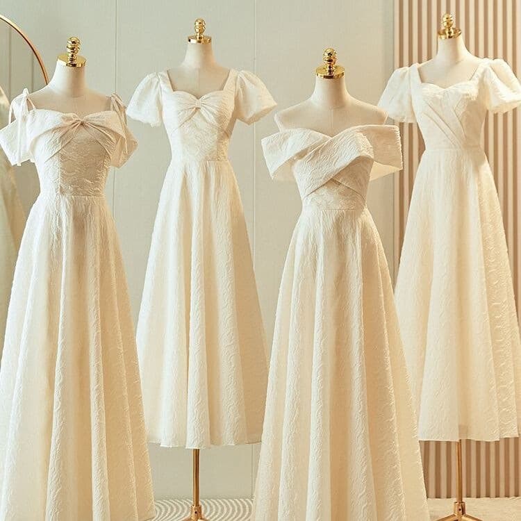 Champagne Bridesmaid Dress 2026 New Summer Light Luxury Unique Sister Group Dress Wearable Daily