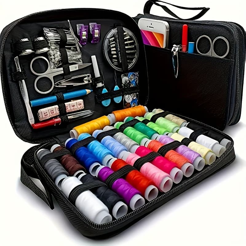 Cross-border wholesale needle and thread kit set, portable DIY sewing tool kit for home, household sewing box