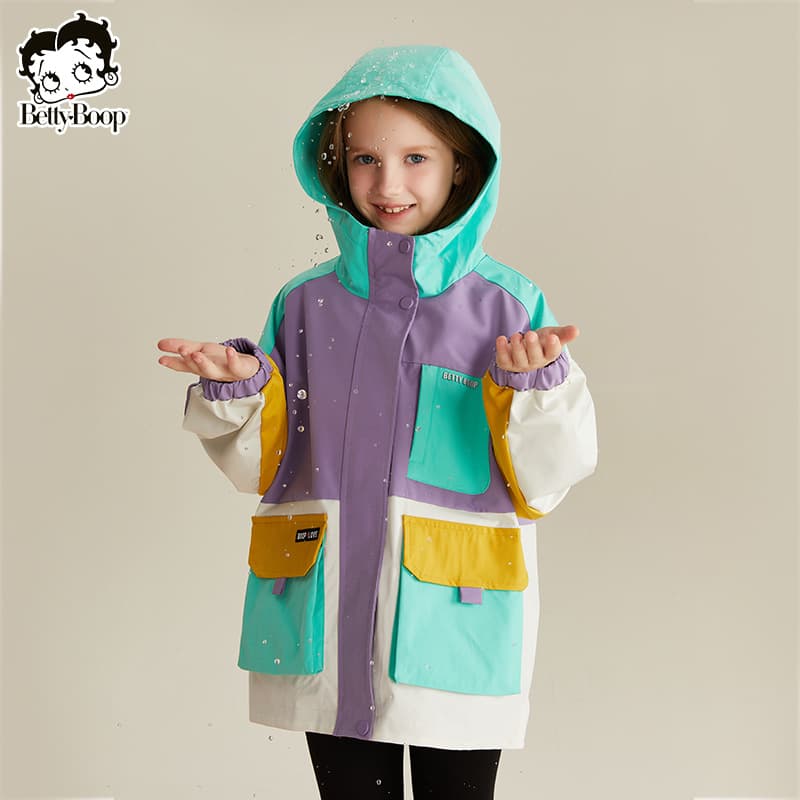 Betty Girls' Big Kid Spring/Fall Outdoor Waterproof 3-in-1 Jacket 2025 Kids' Casual Top
