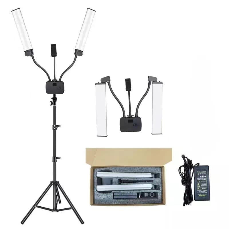 Foldable Dual-Arm Fill Light for Douyin Selfie Photography and Photo Shooting Beauty Live Streaming LED Anchor Light