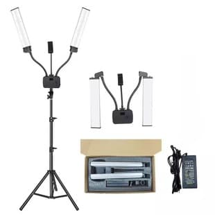 Foldable Dual-Arm Fill Light, TikTok Selfie Photography Light, Beauty Live Streaming Light, LED Streamer Light