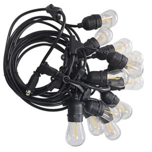 Cross-border hot selling outdoor waterproof US standard S14 holiday decorative lights E26 base garden vintage S14 pendant string lights