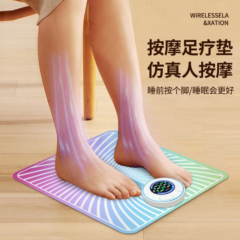 Home Pulse Foot Therapy Colorful EMS Foot Massage Mat Smart Acupoint Massager