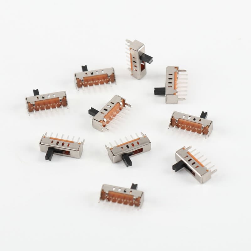 SS14D01VG4-H vertical single row six-pin four-speed toggle switch circuit board switch electric main board switch