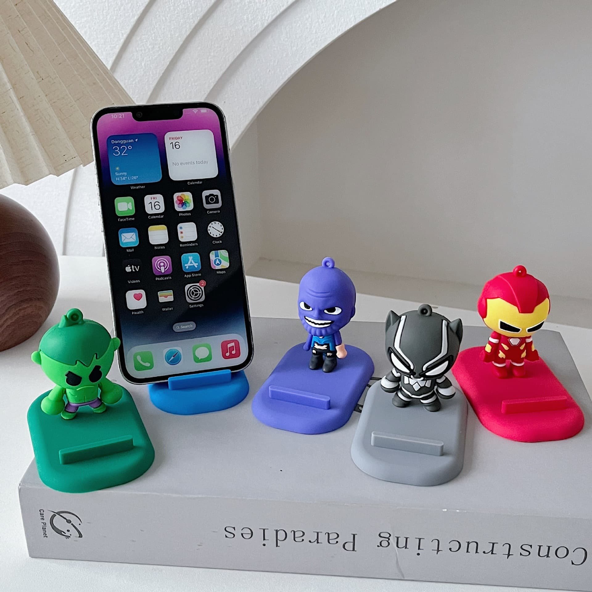 Cartoon Mobile Phone Holder, Customized Desktop Ornaments, Customized Car Mobile Phone Holder, Customized Company Cultural Gifts