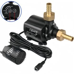 DC12V Solar Micro DC Pump Brushless Adjustable Pump Water Cooling Circulation Pump Pool Fountain Pump QR90H