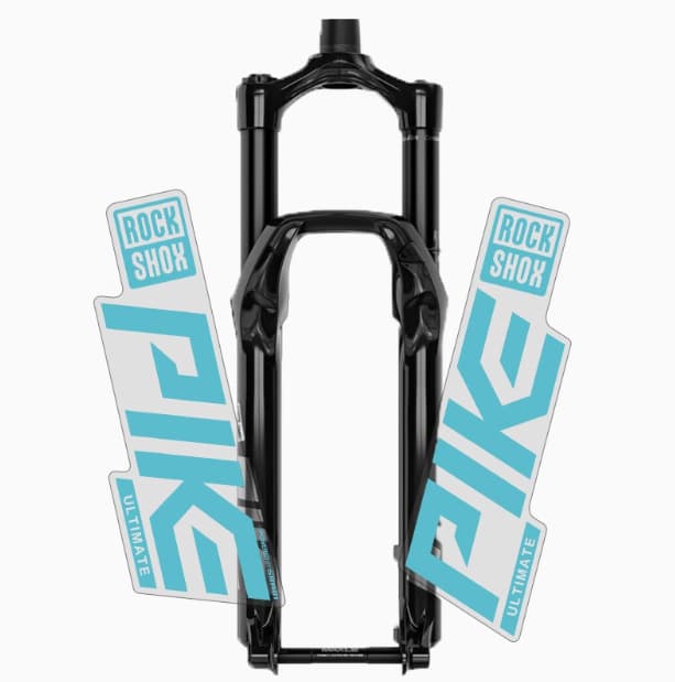 2020 Rockshox Pike Fork Decal Sticker, Bike Decoration Mountain Bike Waterproof Fork Sticker, Transparent Base