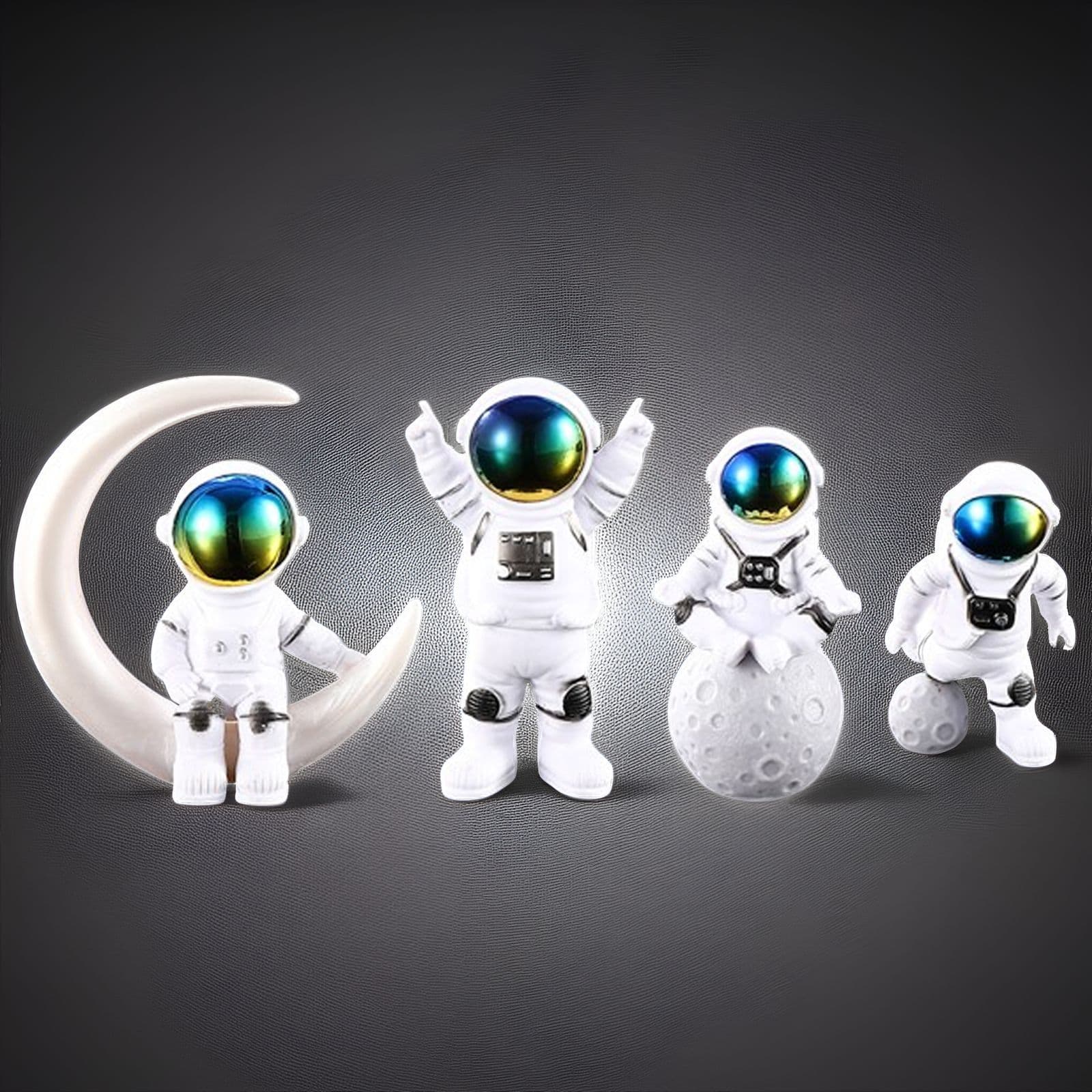 Astronaut Ornament Little Astronaut Model Resin Crafts Home Desktop Decoration Valentine's Day Birthday Gift