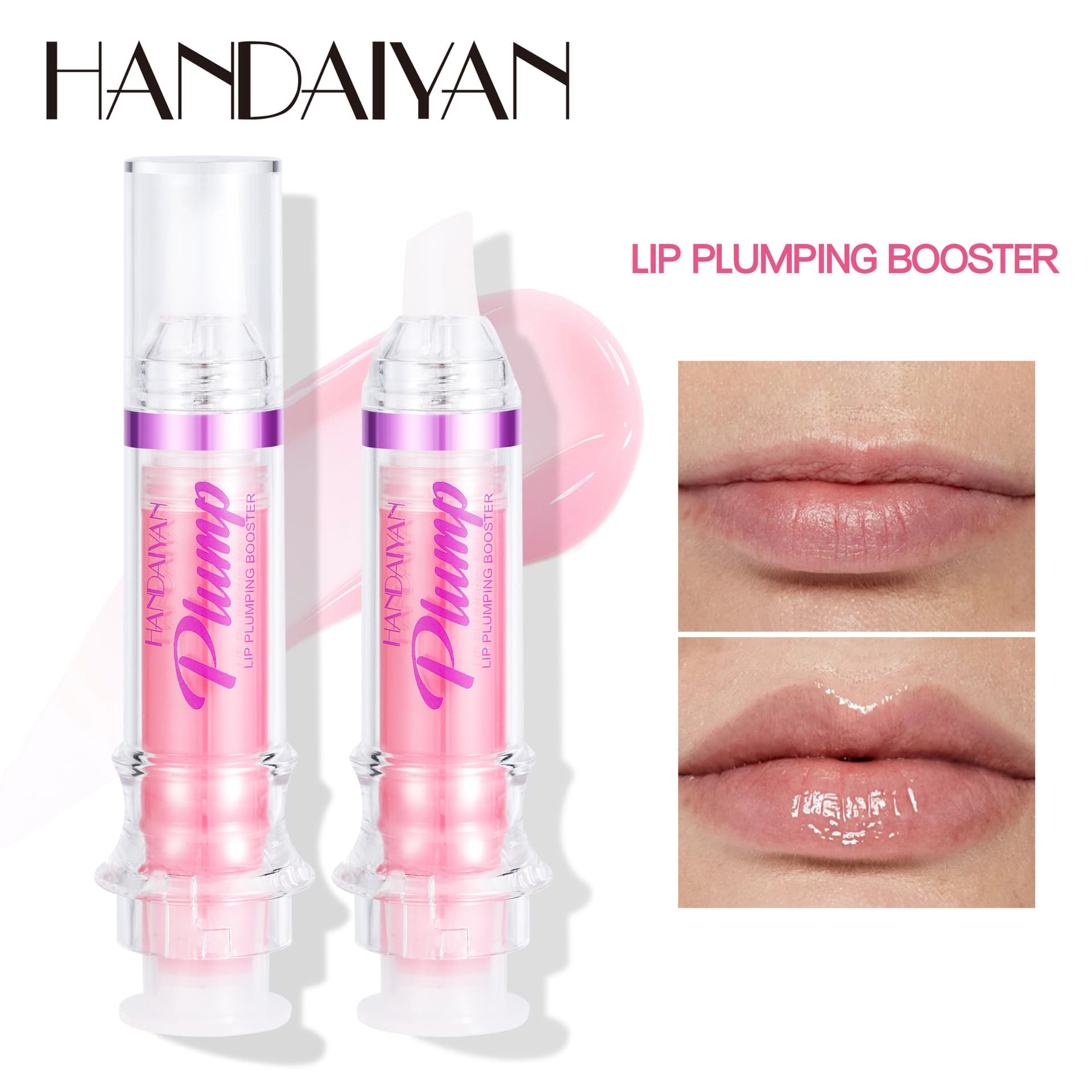 Handaiyan cross-border moisturizing lip gloss mirror transparent lip gloss glass lip glaze waterproof and long-lasting