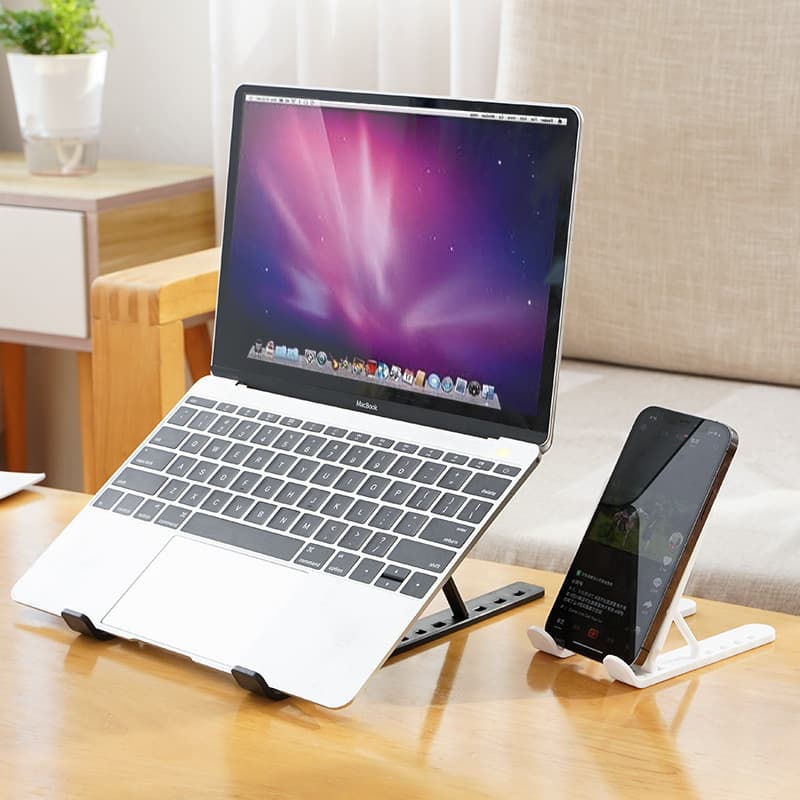 Laptop stand bracket desktop heightening support rack radiator portable adjustable hand lifting base