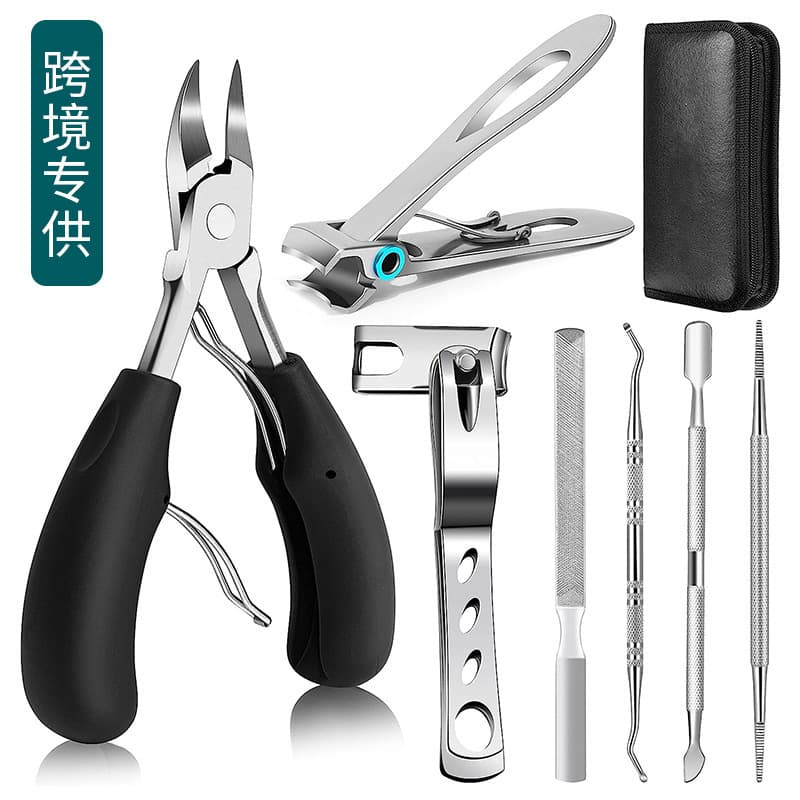 Cross-border Ingrown Toenail Clipper Set for Paronychia, Thick Hard Gray Nails, Elderly Toenail Care, Eagle-Beak Pliers Pedicure Tool