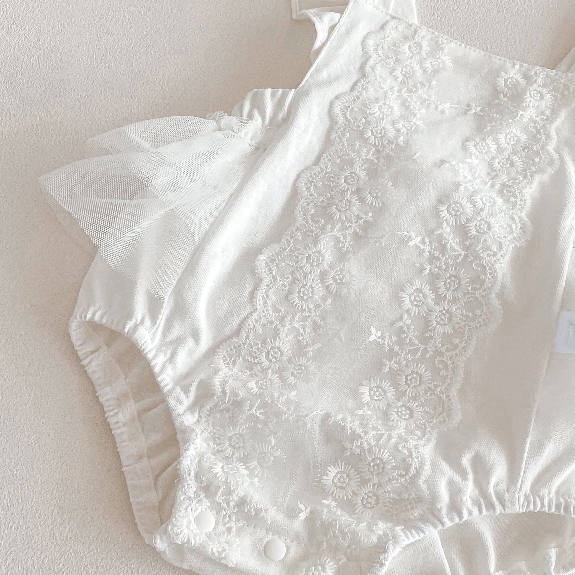 Summer Baby Girl Lace Romper Bodysuit for Newborn 100 Days Princess Onesie Infant Crawling Outfit