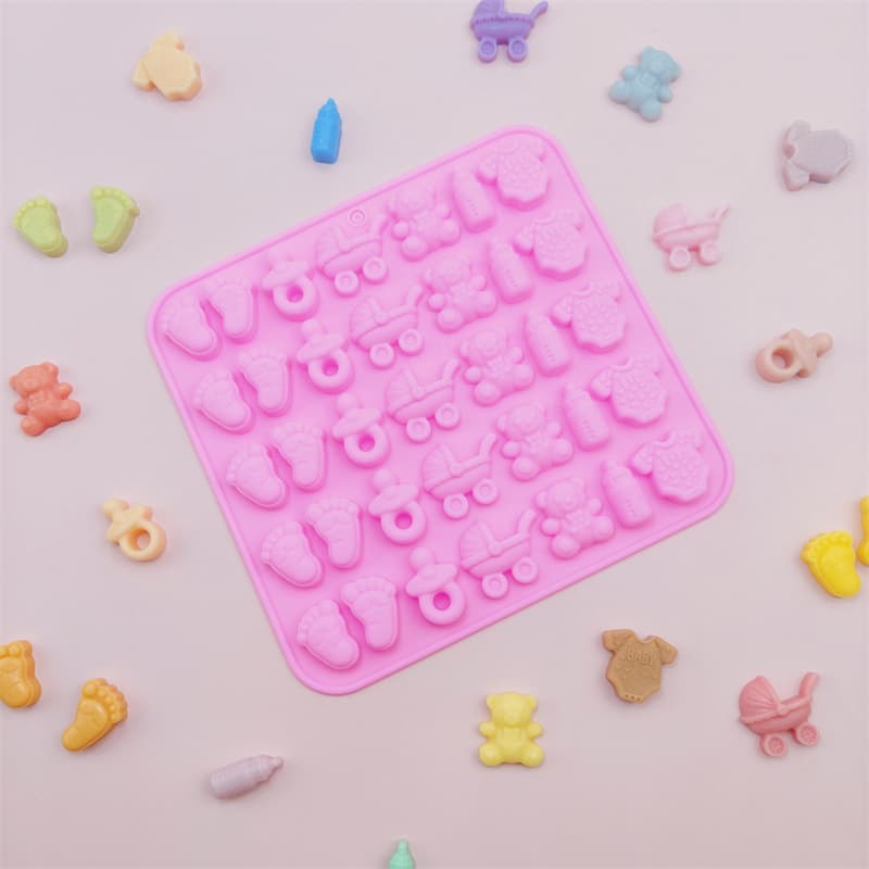 35-Cavity Baby Baking Cake Mousse Silicone Easy Release Chocolate Cake Decoration Pudding Ice Mold
