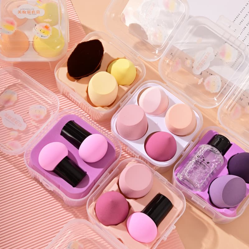 Wholesale Makeup Sponge Set, Dual-Use Wet and Dry Makeup Sponge, Gourd-Shaped Powder Puff, No. 55 Makeup Brush Factory