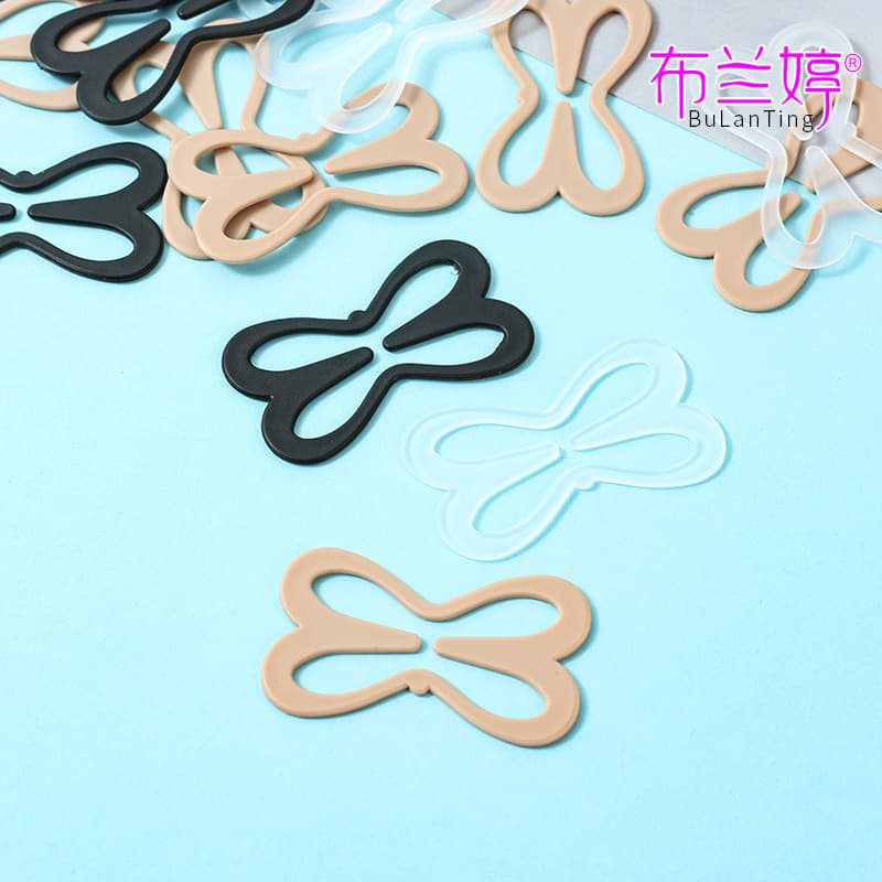 Dragonfly Bra Anti-Slip Clasp, Invisible Backless Design, Detachable for Slipping Straps, Cross-Back Plastic Clasp to Prevent Wardrobe Malfunctions