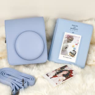 Fujifilm Instax Mini 13 New Color Camera Bag Leather Protective Case with Photo Album