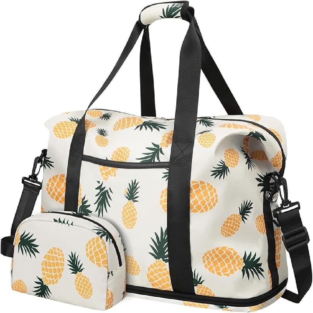 Travel bag, fitness bag, trendy women's yoga sports training bag, women's nylon waterproof portable travel luggage bag