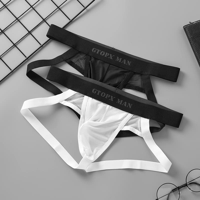 GTOPX MAN Men's Sexy Ice Silk Thong Underwear, Erotic Sexy Thong for Men