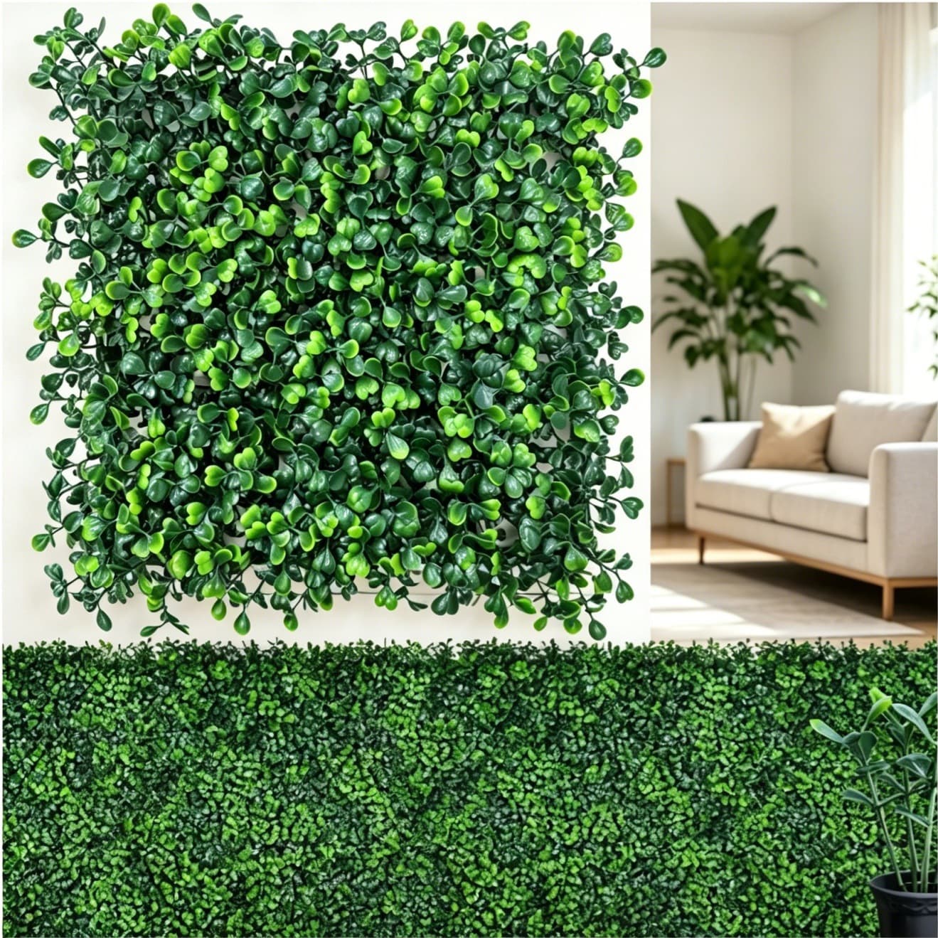 Cross-border exclusive supply of Amazon's popular simulated plant wall landscaping decoration artificial turf company shopping mall fake flower wall