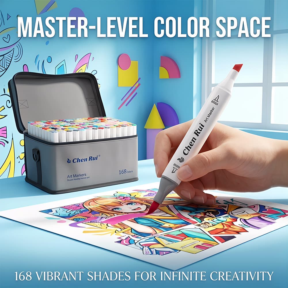Cross-Border Dual-Head Marker, Cloth Bag Pack, Student Art Graffiti DIY Drawing Marker, Blendable Watercolor Pen
