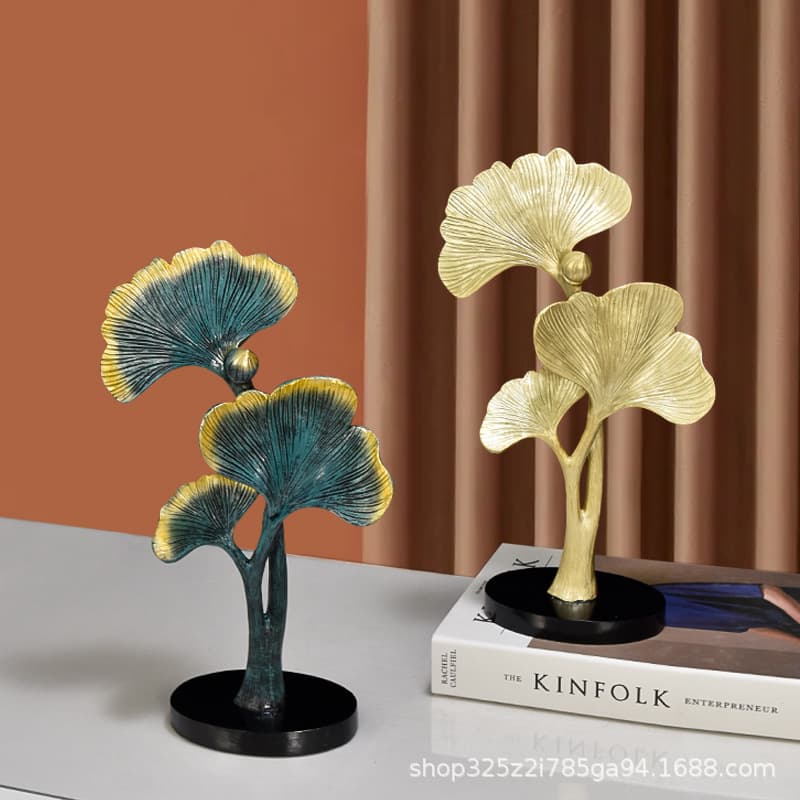 Ginkgo Creative Ornament European Style Office Desk Decoration Home Living Room Entryway Wine Rack Decor Factory Wholesale