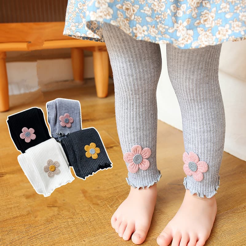 Cross-border Children's Leggings Spring/Autumn Thin Style Trendy New Kids Leggings for Toddler and Young Girls